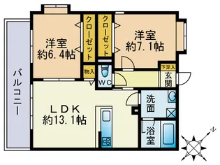 サクセス伊都本館【3階】の間取り
