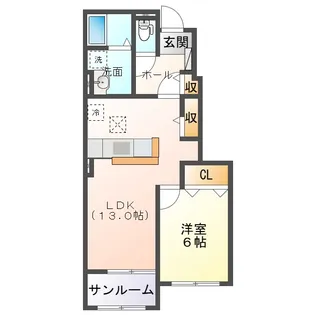 ベルソー A【1階】の間取り
