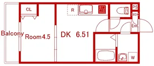 ラグランジュ新川崎【3階】の間取り