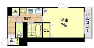 ラナップスクエア阿波座【2階】の間取り