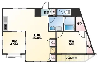 サンハイム【4階】の間取り