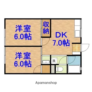 シティハイムオシビ【1階】の間取り