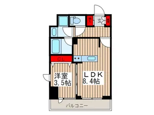 Amenity Ichikawa NEXT【4階】の間取り