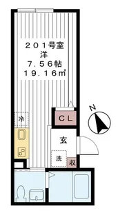 Colina大岡山【2階】の間取り