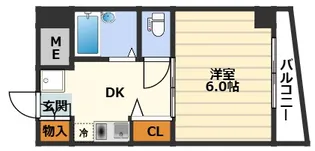 アルファ西天満【4階】の間取り
