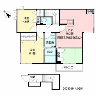 カーサ フローラ【2階】の間取り
