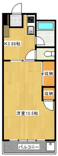 朝日ハイツホノベ【2階】の間取り