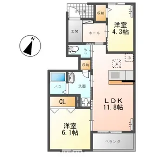 ルプラ C【1階】の間取り