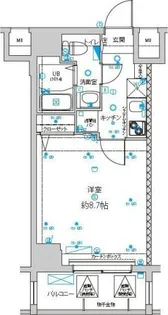 グランドパーク親水公園【8階】の間取り