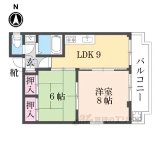 コーポ綿町【4階】の間取り