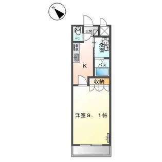 ソルティ1【2階】の間取り