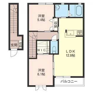 コモア・メゾンE【2階】の間取り