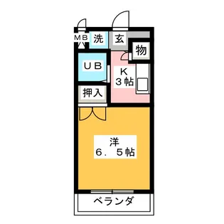 パストラル前浜【4階】の間取り