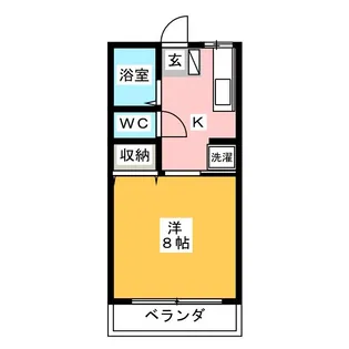 ハイムブルースカイB【2階】の間取り