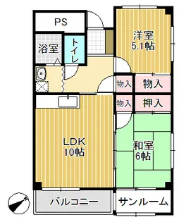 クオーレ【1階】の間取り
