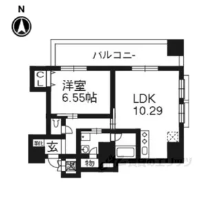 SouthWest【6階】の間取り