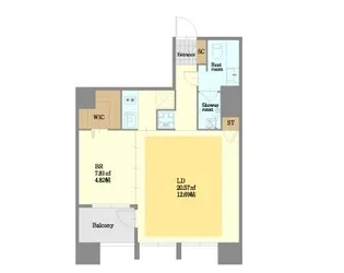 RE BLDG【12階】の間取り