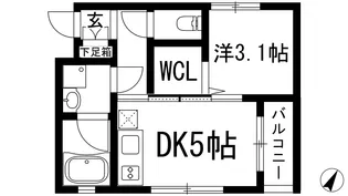 アヴィータ豊島北【2階】の間取り