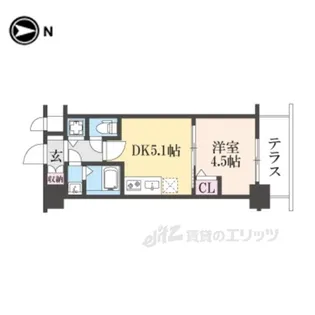 CRESTTAPP京都太秦天神川DEX2【1階】の間取り