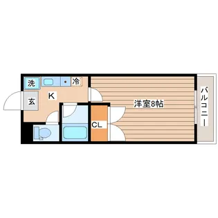 シティビル仙台【1階】の間取り