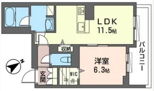 ポルトボヌール【2階】の間取り