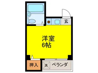 タクティ桑津【1階】の間取り