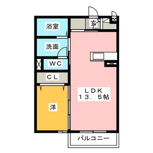 レセンテ白子【1階】の間取り