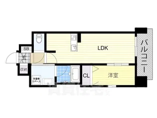 プレサンスレイズ上本町【8階】の間取り
