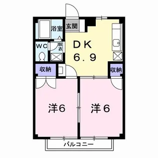 グリーンハウスチャチャ【2階】の間取り