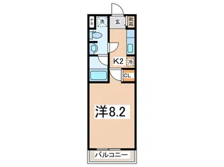 ファンディ平塚【7階】の間取り