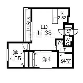 GRANDUKE八軒gene【3階】の間取り
