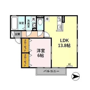ラトゥール ド ニッコー【2階】の間取り