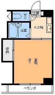サンクオーレ古町【1階】の間取り