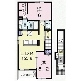 ロイヤルプラシード・K【2階】の間取り