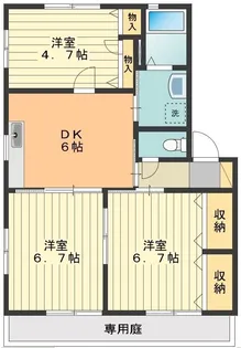 ミラコスタC【1階】の間取り