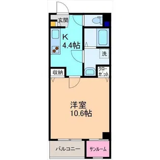 クレセントハイム御影【3階】の間取り