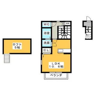 ベル・ドミール【2階】の間取り