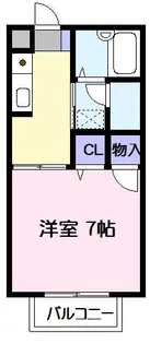 ドエル三芝【2階】の間取り