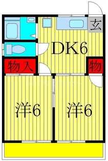 コーポヤブサキ【2階】の間取り