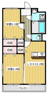 Chouette東山【2階】の間取り