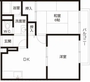 サンセリオ白井III【1階】の間取り