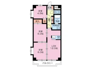 セードルせせらぎ【2階】の間取り