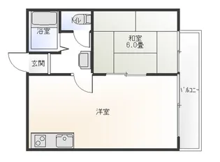 パナハイツランドマーク【2階】の間取り
