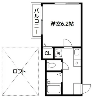 クレステージ中野【2階】の間取り