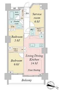 ドゥーエ早稲田【3階】の間取り