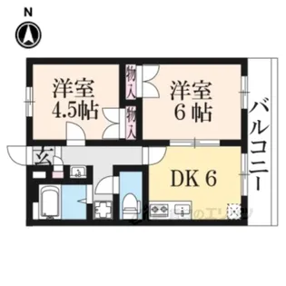 レオパレス浪漫【2階】の間取り