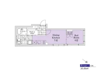 SOU明大前【1階】の間取り