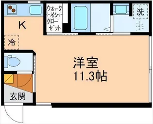 インテグラル二日市【1階】の間取り