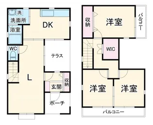 静岡県浜松市中央区遠州浜3【一戸建】の間取り