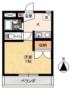 ベルメゾン神明【2階】の間取り